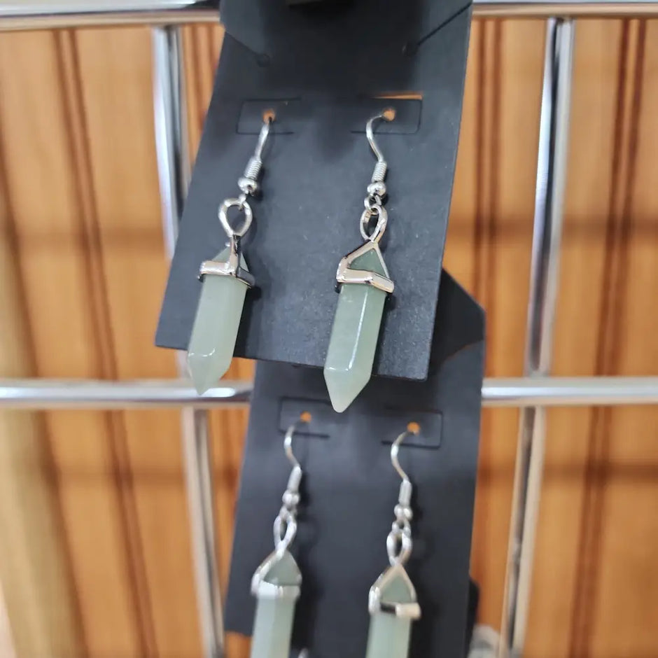 Crystal Bi-Point Earrings - Jewelry