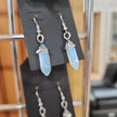 Crystal Bi-Point Earrings - Opalite - Jewelry