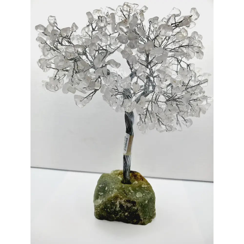 9’’ Crystal Gemstone Trees - 9’’ Clear Quartz (silver) - Home Decor