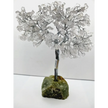 9’’ Crystal Gemstone Trees - 9’’ Clear Quartz (silver) - Home Decor