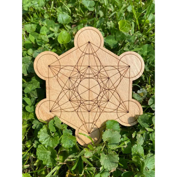 Crystal Grid - Merkaba Metatron’s Cube - 8’’ - Grid Working