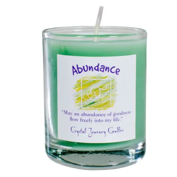 Harmonia Reiki Herbal Votive Candle - Abundance - Candles & Accessories