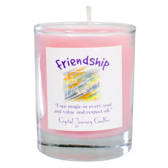 Harmonia Reiki Herbal Votive Candle - Friendship - Candles & Accessories