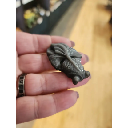 🐟✨ Crystal Koi Collection (2’’) – Abundance Transformation & Good Fortune! 💎 - Silver Sheen Obsidian - Carvings