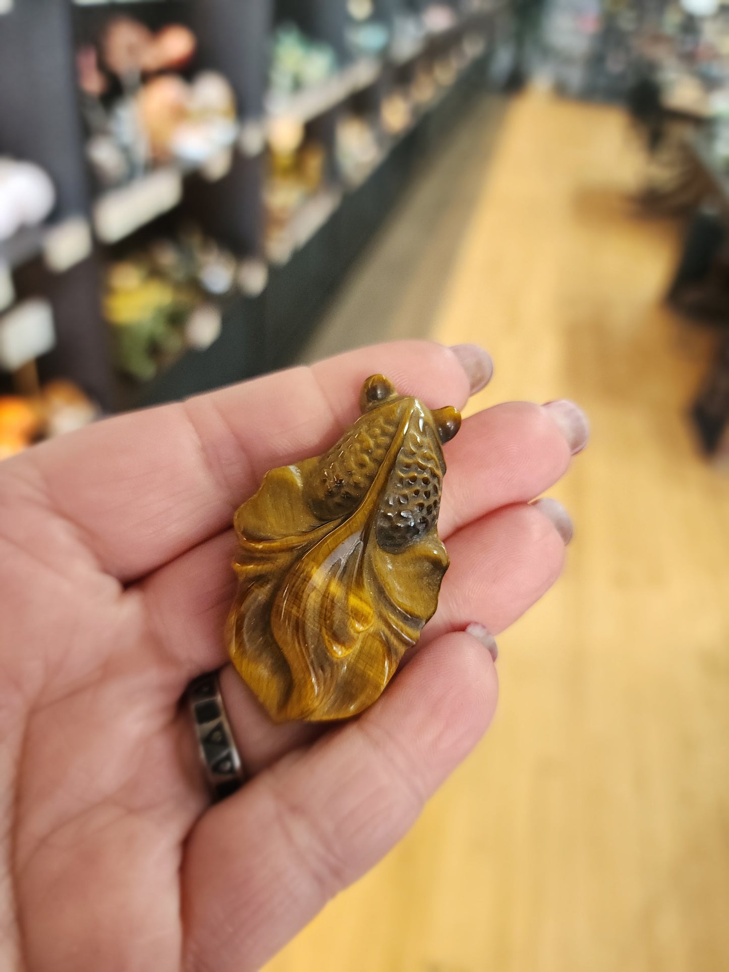 🐟✨ Crystal Koi Collection (2’’) – Abundance Transformation & Good Fortune! 💎 - Tigers Eye - Carvings