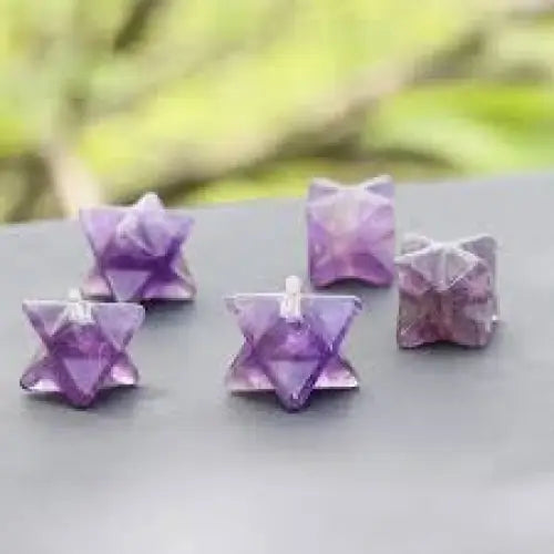 🔯✨ Crystal Merkabahs 1.5’’ – Ascension Protection and Sacred Geometry Magic! 🌟 - Clear Quartz 1 1/2’’ - Carvings