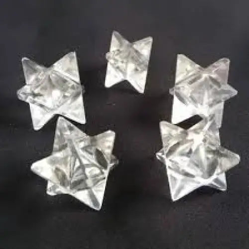 🔯✨ Crystal Merkabahs 1.5’’ – Ascension Protection and Sacred Geometry Magic! 🌟 - Clear Quartz 1 5/8’’ - Carvings