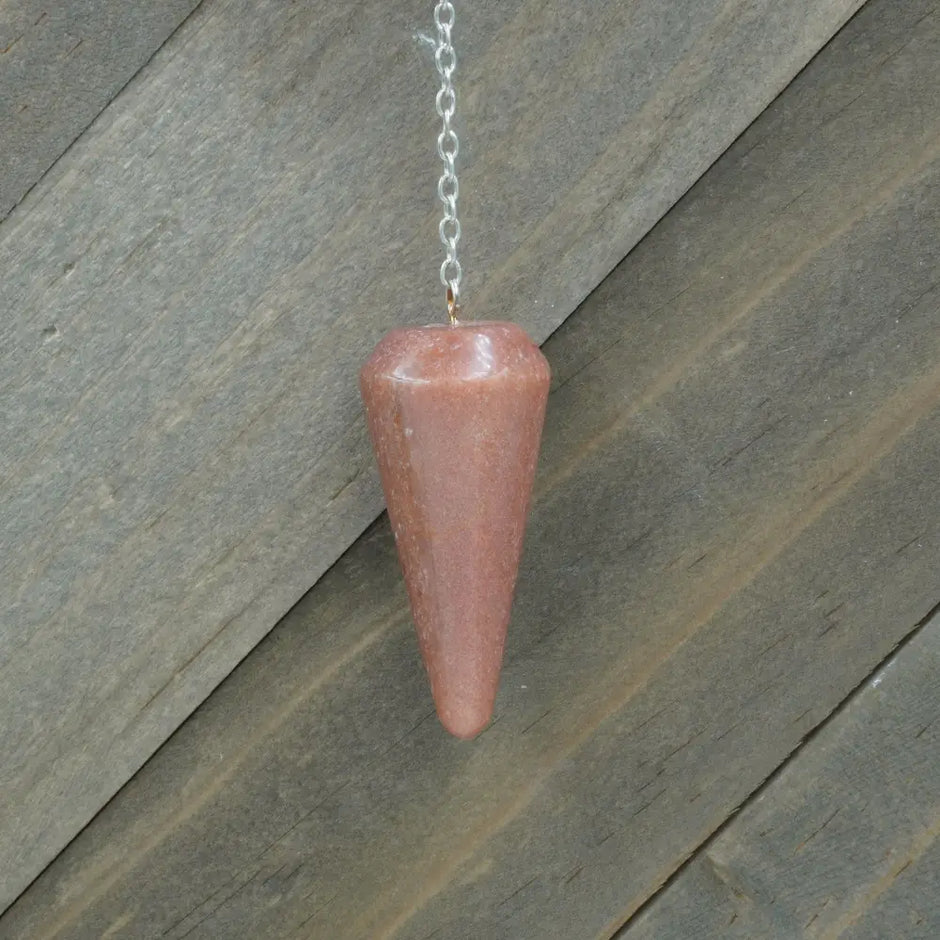 CRYSTAL PENDULUM - Sun Stone - Pendulums & Mats