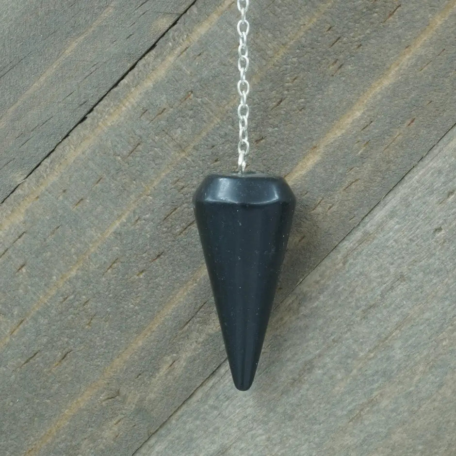 CRYSTAL PENDULUM - Shungite - Pendulums & Mats