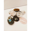 🔑✨ Crystal Worry Stone Keychain – Calming Energy On the Go! 🌙 - Jewelry