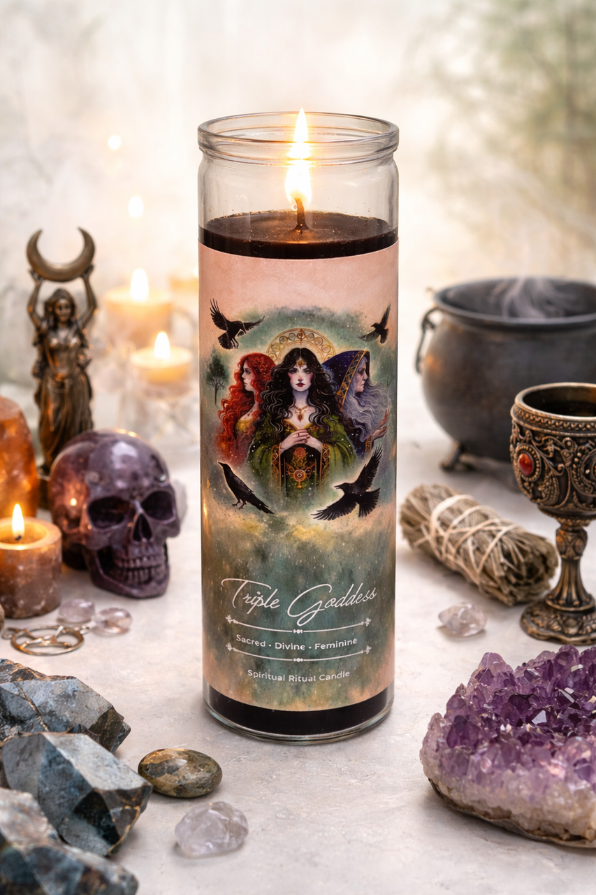 Triple Goddess Ritual Jar Candle by Vrinda (8