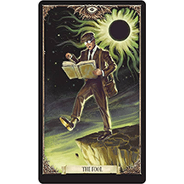 Necronomicon Tiny Tarot Deck and Guidebook (78 Mini Cards and 128-Page Guidebook) – Lovecraft-Inspired Tarot in a Decorative Tin