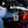 Guardian Angel Bell Keychain (Silver Tone)