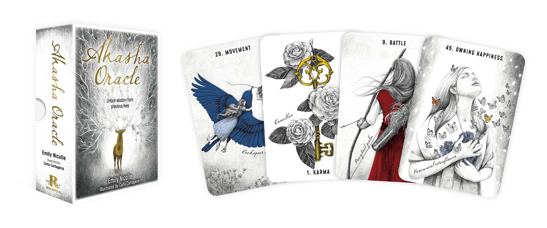 Akasha Oracle (Rockpool Publishing) – 48 Cards, Guidebook, and Two Divining Boards for Akashic Records Readings