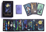 Disney Tim Burton’s The Nightmare Before Christmas Tarot Deck and Guidebook (Large Format Deluxe Set) – 78 Cards, 128-Page Guidebook, Card Stand, and Velvet Pouch