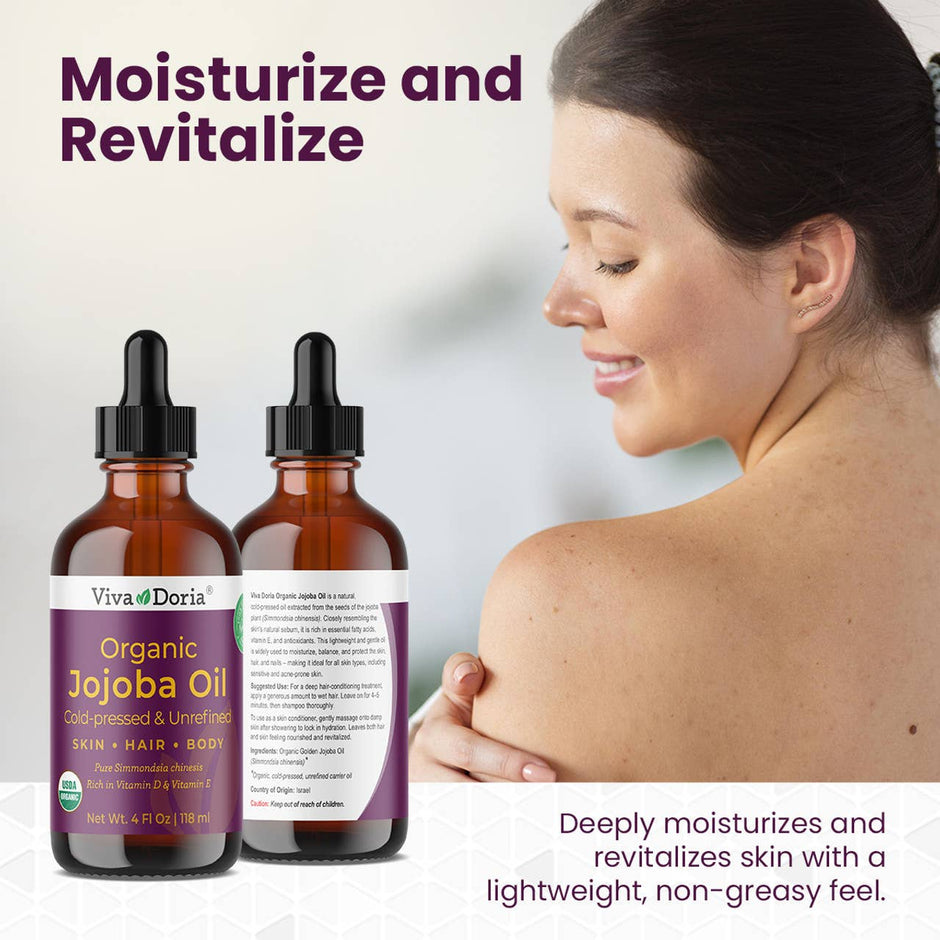 Jojoba Oil, USDA Certified Organic, 4 fl oz