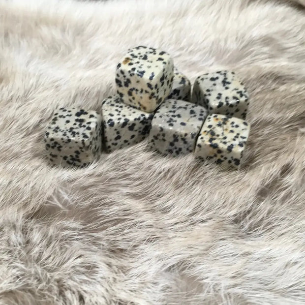 Dalmation Stone Cube - Tumbles
