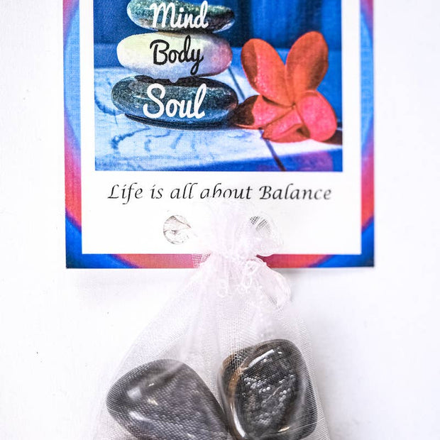 Balance Crystal Tumble Healing Bag (Unakite, Red Jasper, Gray Agate + Tiger’s Eye)
