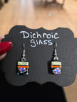 🌈✨ Dichroic Glass Earrings – Iridescent Color Magical Sparkle and Wearable Art! 🔮 Pair 5