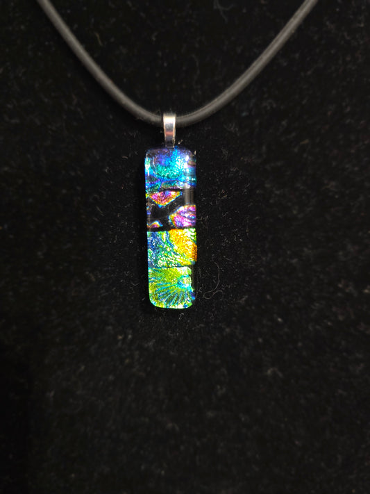 🌈✨ Dichroic Glass Earrings – Iridescent Color Magical Sparkle and Wearable Art! 🔮 Pair 3