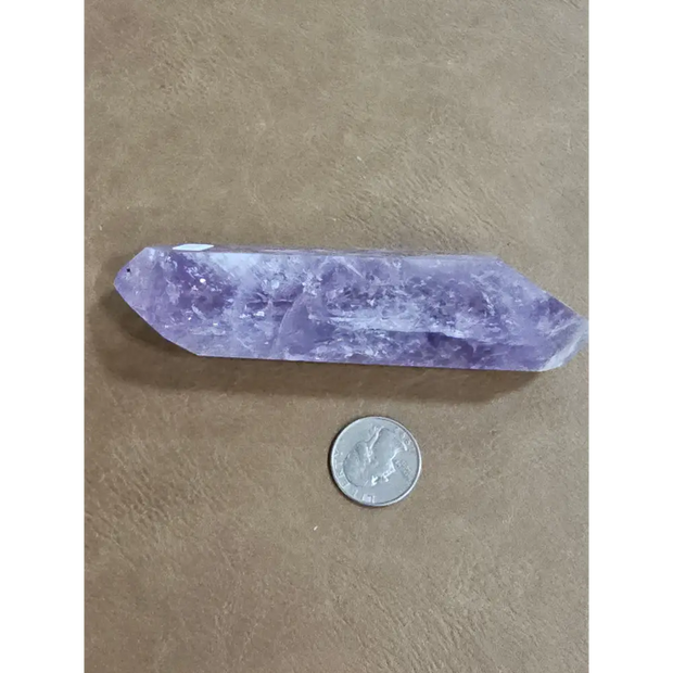 🌈💜 Double Terminated Amethyst with Rainbows – Intuition Peace & Radiant Energy Flow! ✨ - 1 - Towers