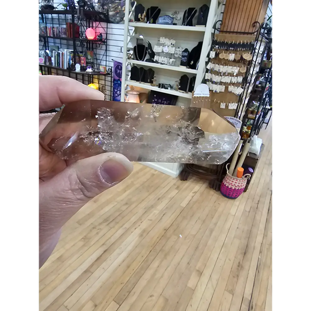 🌈🖤 Double Terminated Smoky Quartz with Rainbows – Grounding Protection & Illuminated Energy! ✨ - 1 - Towers