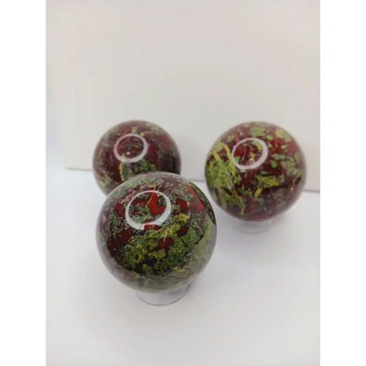🐉✨ Dragon’s Blood Jasper Sphere – Courage Vitality and Ancient Wisdom! 🌿 - Spheres
