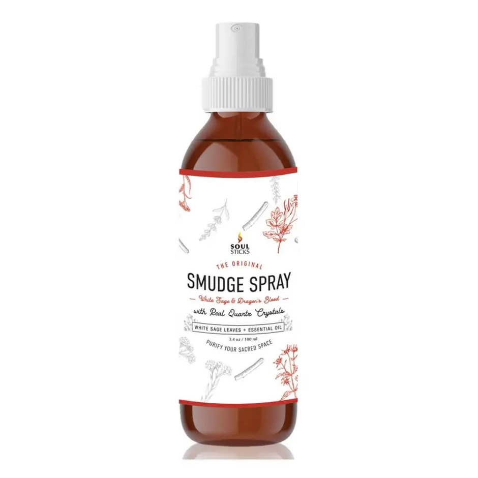 🐉🌿 Dragon’s Blood Sage Smudge Spray – Cleansing Protection and Quartz Energy ✨