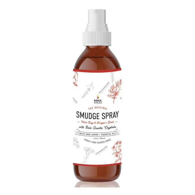 🐉🌿 Dragon’s Blood Sage Smudge Spray – Cleansing Protection and Quartz Energy ✨