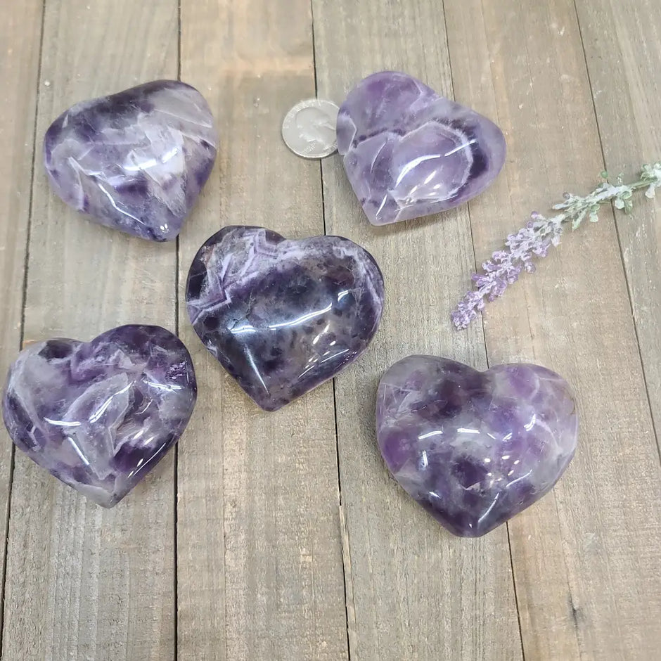 Dream Amethyst Hearts - 3 - Carvings