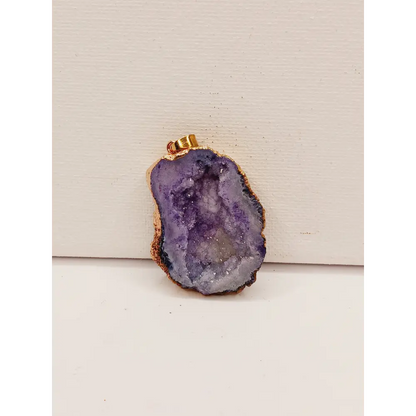 💖💙💜 Druzy Pendant – Sparkling Statement and Intuitive Pick ✨ - Purple - Jewelry