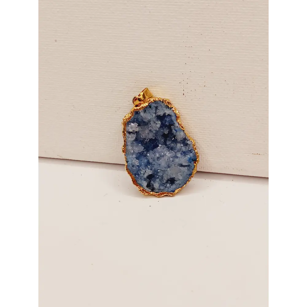💖💙💜 Druzy Pendant – Sparkling Statement and Intuitive Pick ✨ - Blue - Jewelry