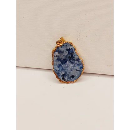 💖💙💜 Druzy Pendant – Sparkling Statement and Intuitive Pick ✨ - Blue - Jewelry