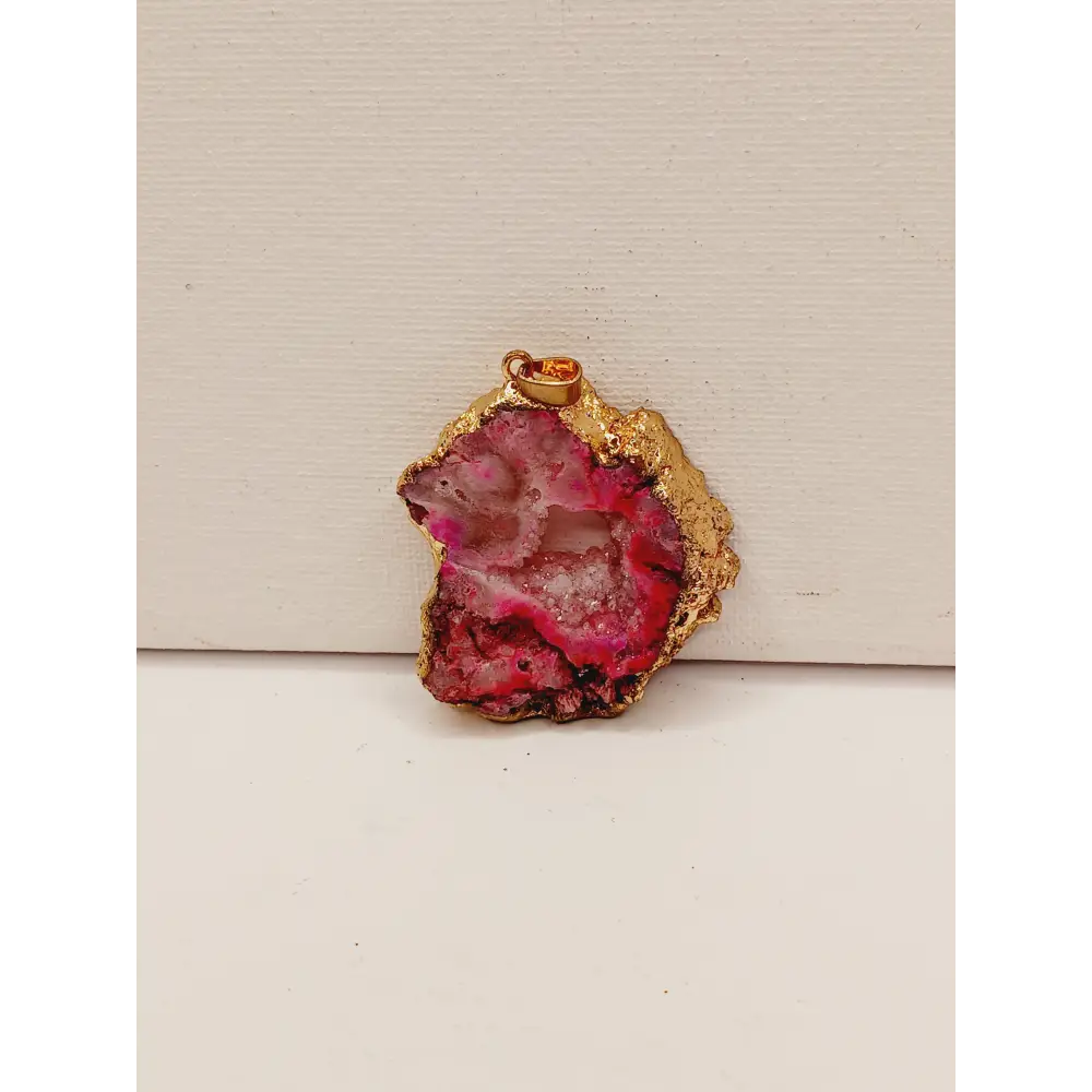 💖💙💜 Druzy Pendant – Sparkling Statement and Intuitive Pick ✨ - Pink - Jewelry