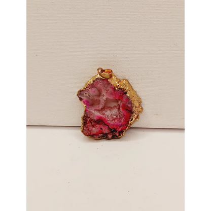 💖💙💜 Druzy Pendant – Sparkling Statement and Intuitive Pick ✨ - Pink - Jewelry