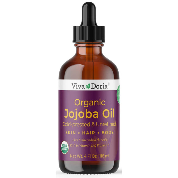 Jojoba Oil, USDA Certified Organic, 4 fl oz