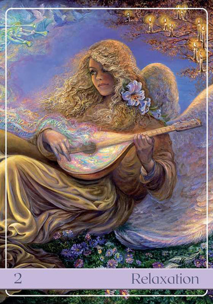 Angelic Vibrations Oracle by Josephine Wall: Flashcards; 128 pages / English