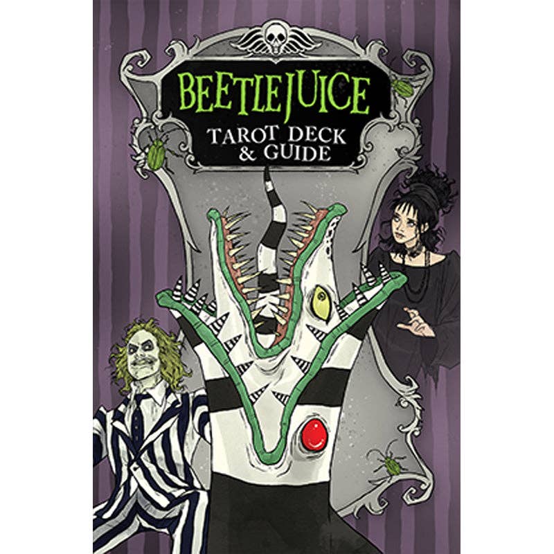 Beetlejuice Tarot Deck and Guide (Officially Licensed, 78 Cards and Fold-Out Map) – Major and Minor Arcana Gift Set