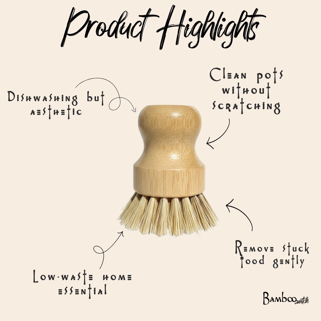 Bamboo Pot Scrubber | Kitchen