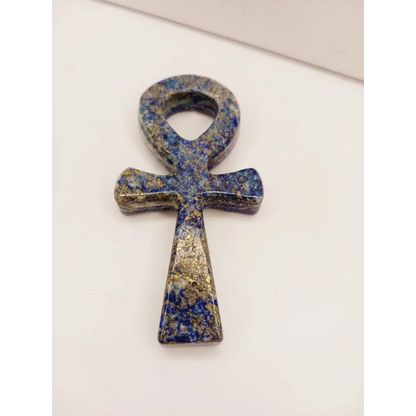 🔑✨ Egyptian Ankh Carvings 4–4.5’’ – Eternal Life Protection and Sacred Power 🌟 - 3 - Lapis - Carvings