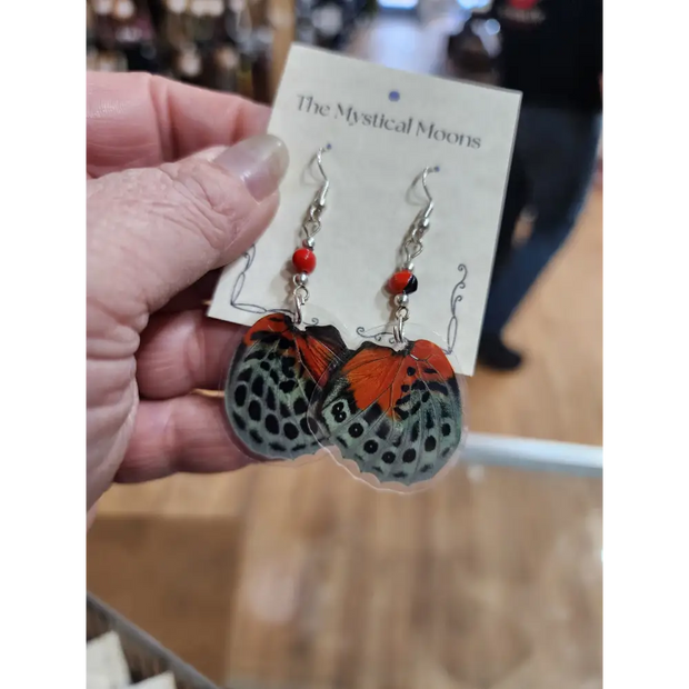 🦋✨ Ethically Sourced Butterfly Wing Earrings – Nature’s Beauty Spirit’s Freedom! 🌿 - Jewelry