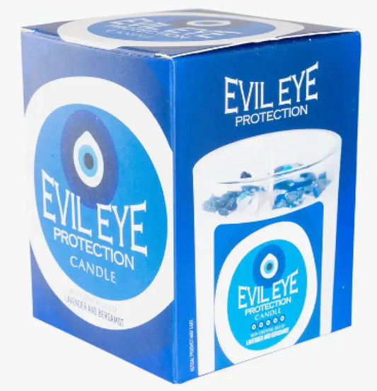 🧿✨ Evil Eye Glass Jar Candle – Protection Positive Energy and Mystical Decor! 🕯️ - Candles & Accessories