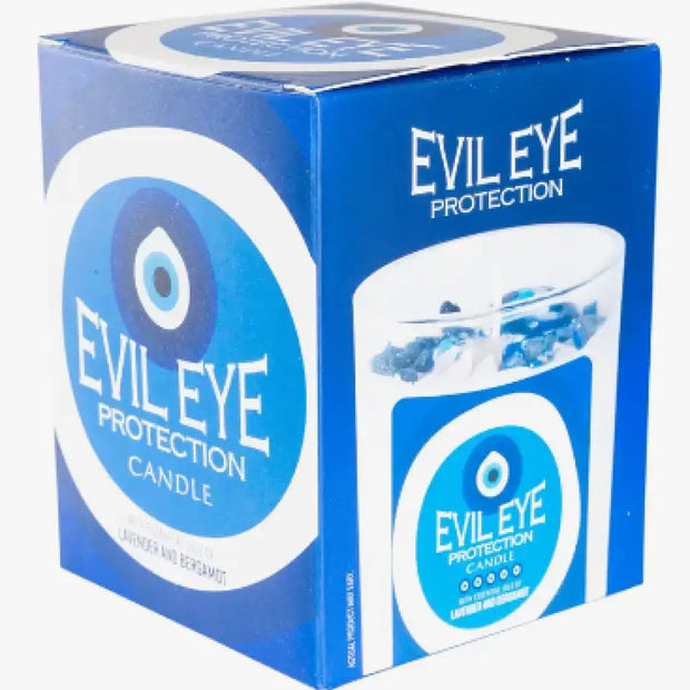 🧿✨ Evil Eye Glass Jar Candle – Protection Positive Energy and Mystical Decor! 🕯️ - Candles & Accessories
