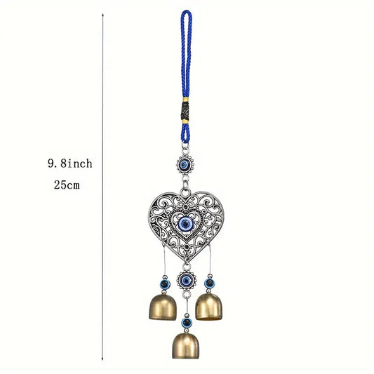 Evil Eye Metal Wind Chime – Protection Positive Energy and Mystical Sound