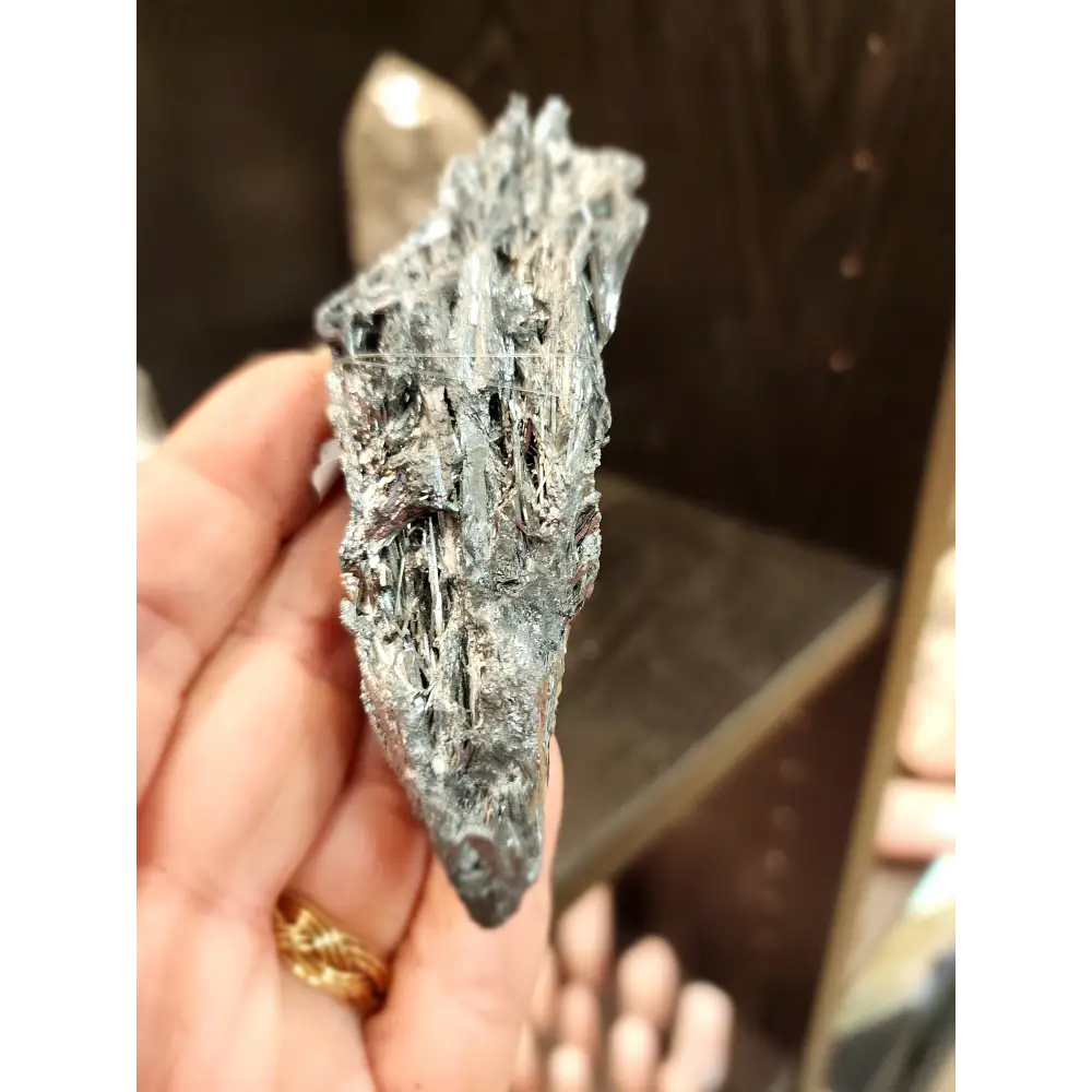 🌑✨ Exquisite Stibnite Specimen – A Display of Natural Elegance! 🖤 - 3 - Specimens