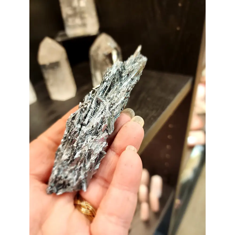🌑✨ Exquisite Stibnite Specimen – A Display of Natural Elegance! 🖤 - 5 - Specimens