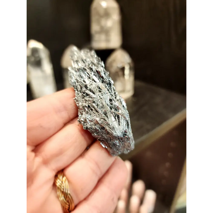 🌑✨ Exquisite Stibnite Specimen – A Display of Natural Elegance! 🖤 - 8 - Specimens