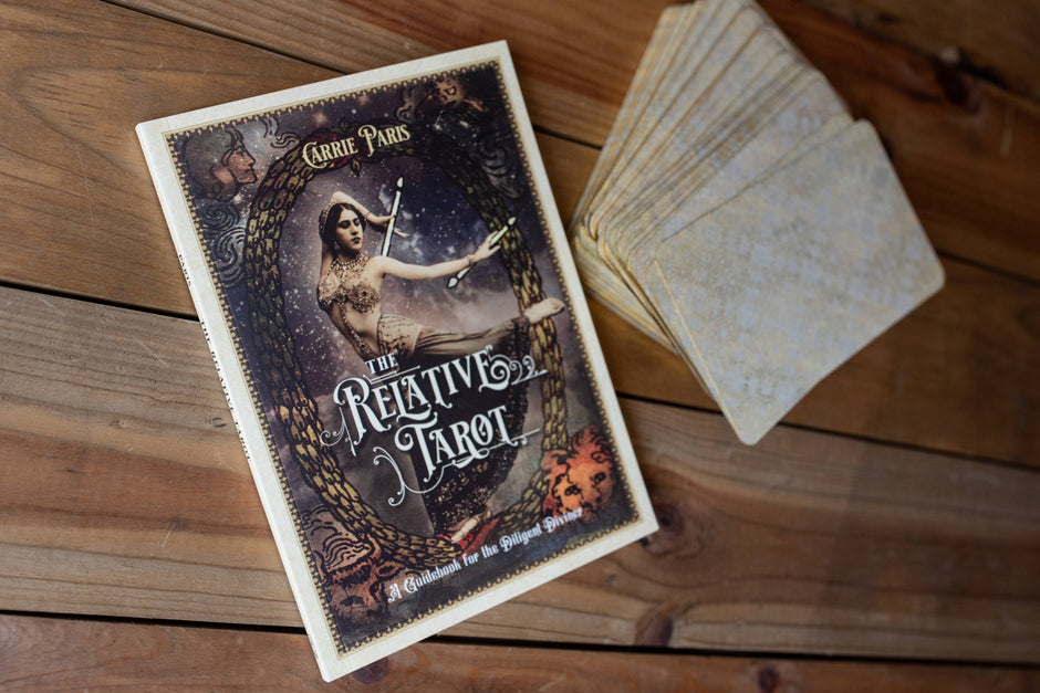 The Relative Tarot: Your Ancestral Blueprint for Self-Discovery (82-Card Deck and Full-Color Guidebook) by Carrie Paris and Tina Hardt
