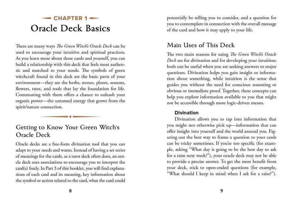Green Witch's Oracle Deck by Arin Murphy-Hiscock – Flashcards Set, 100 Pages, English, Botanical Oracle Deck, Green Witchcraft, Nature Wisdom, Herbal Guidance, and Spiritual Growth