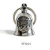Eye of Ra Bell Keychain (Silver Tone)